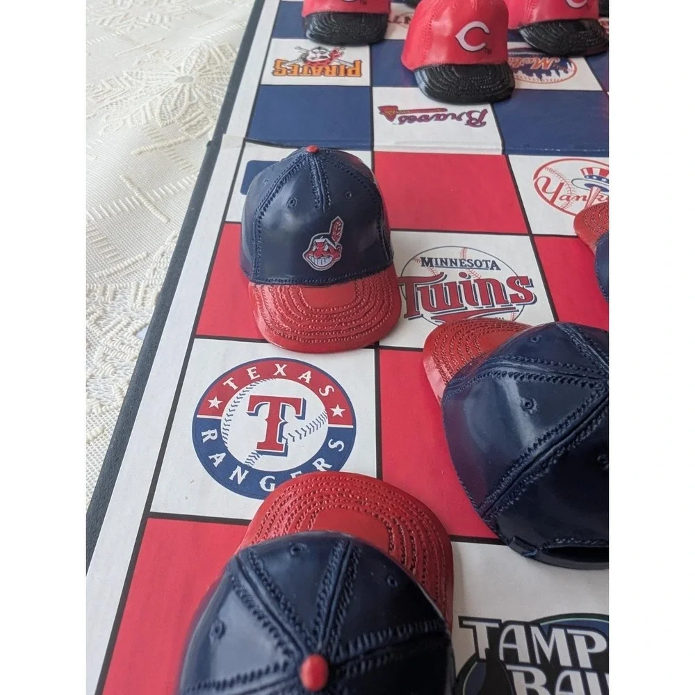 MLB Cincinnati Reds Checkers Game 2002 Mini Helmet Pieces Incomplete Missing 1